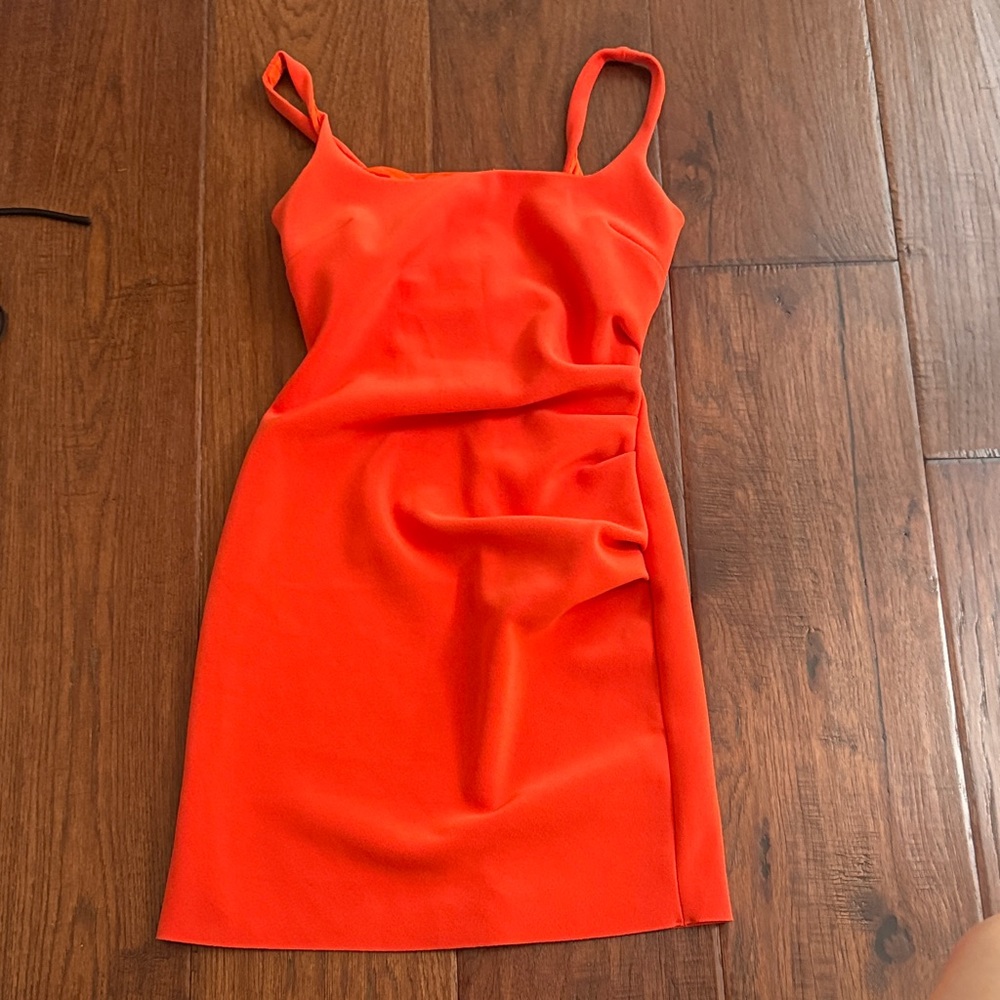 bec + bridge Fiery Orange Mini Dress
